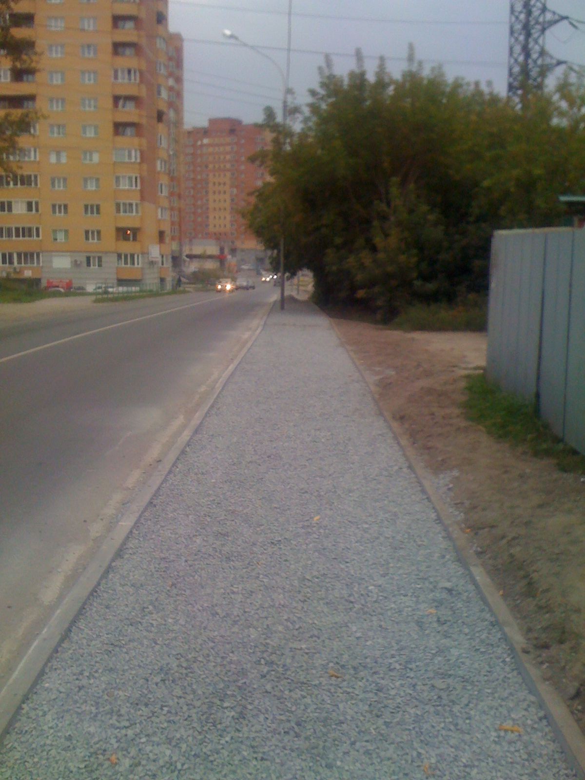 Тротуар на ул.Балтийская в сентябре
