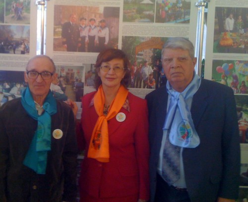 На городской конференции ТОС, 2010 год. И.А.Лебедев - крайний справа. 